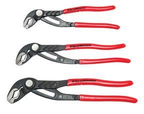 GearWrench 3pc. Push Button Tongue & Groove Pliers Set