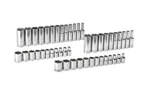 GearWrench 47 pc. 1/4 Drive 6 Point SAE & Metric Deep Socket Accessory Set