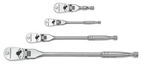 GearWrench 4pc. 84 Tooth Full Polish Flex Handle Ratchet Set