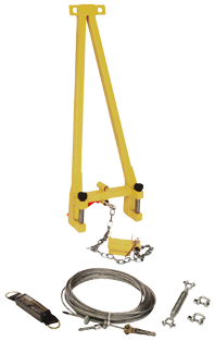 Gemtor HL3-3A Portable Horizontal Lifeline Add-on System for up to 30 ft. span
