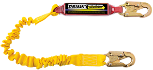 Gemtor SP1101EL6 Expanding Soft-Pack energy absorber with 1 wide x 6' long polyester web lanyard with #5155 locking snaphook at each end