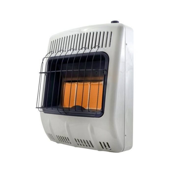 HeatStar 20,000 BTU Vent Free Radiant Natural Gas Heater w/ Thermostat & Blower