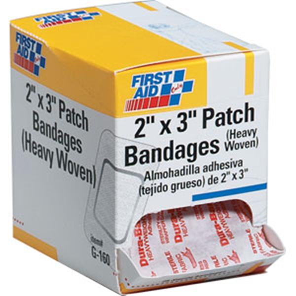Heavy Woven Patch Bandage, 2 x 3, 25/Box