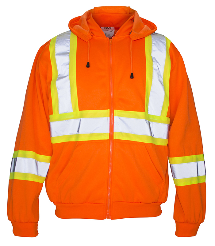 Hi-Viz Hooded Sweatshirt Class 2 (Orange)