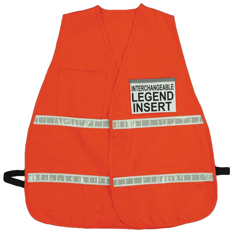 Incident Command Vest 1 Reflective Stripe / Orange
