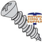Indented Hex Washer Head Steel Zinc Plated Unslotted Serrated Type B Sheet Metal Screws