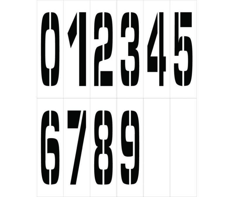 INDIVIDUAL CHARACTER STENCIL NUMBER SET 36