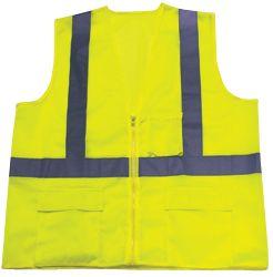 Lime Medium Ironwear 1231-LZ-2-M ANSI Class 2 Polyester Mesh SAFETY Vest with 2 Silver/Lime Reflective Tape 