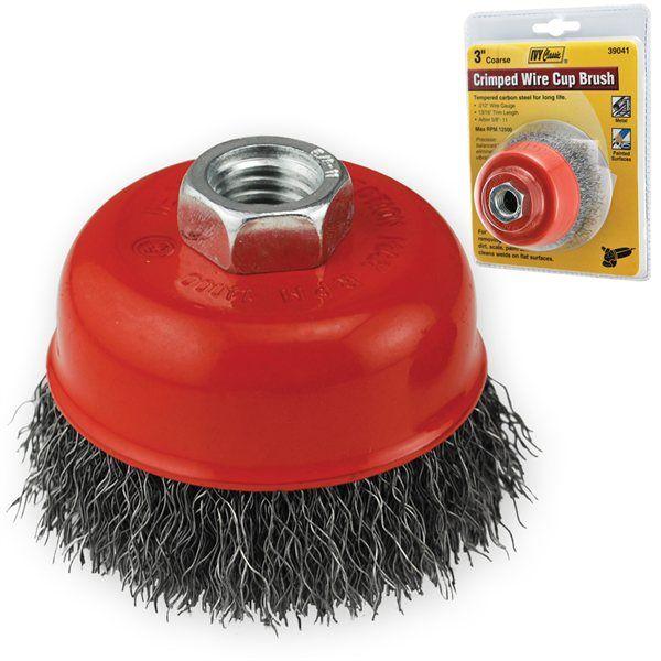 Ivy Classic 39041 3 Crimped Wire Cup Brush 5/8-11 Arbor