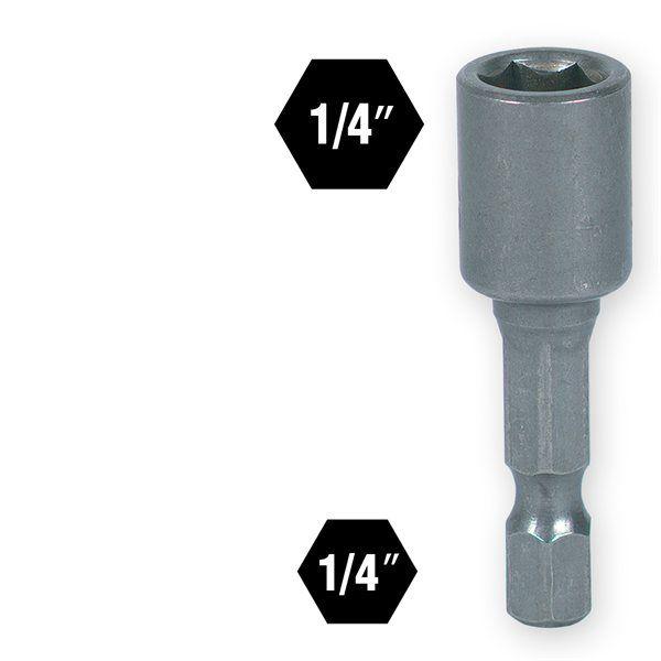 Ivy Classic 45060 1/4 x 1-7/8 Hex Magnetic Nut Setter