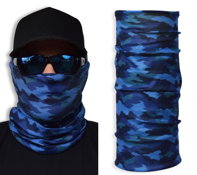 John Boy Multi-Wear Face Guard - Blue Camo