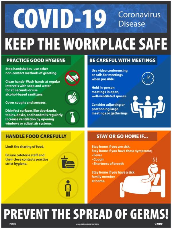 KEEP THE WORKPLACE SAFE poster