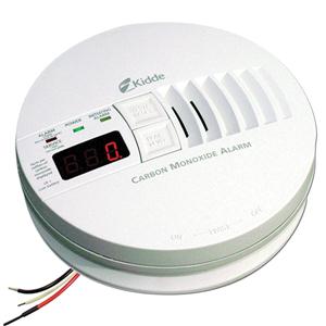 Kidde AC Wire-In CO Alarm w/ Battery Backup & Digital Display