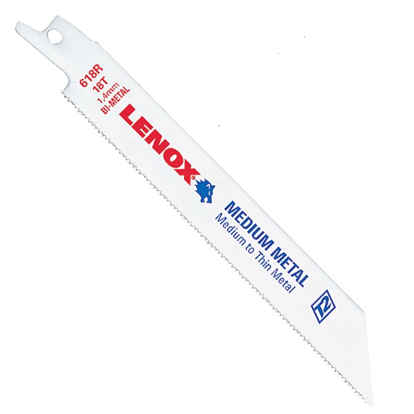 Lenox 118R Medium Metal Bi-Metal Reciprocating Saw Blade, Pack of 25