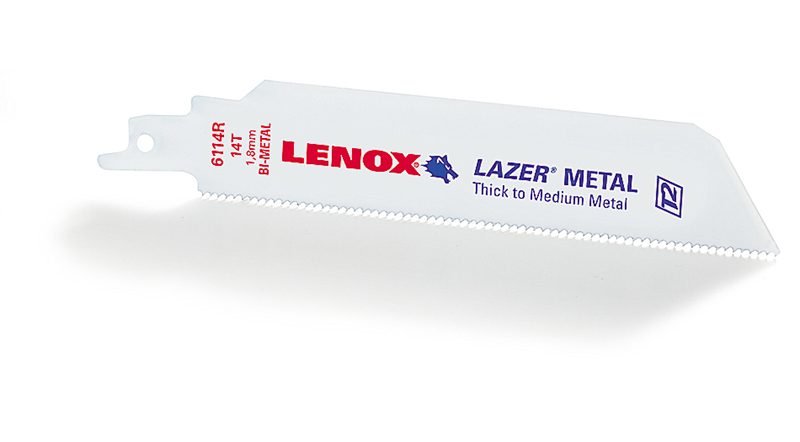 Lenox 12110R Lazer® Bi-Metal Reciprocating Saw Blade Pack of 5