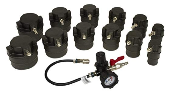 Lisle 14pc. Turbo Air System Leak Detector Test Kit W/ Smoke Adapter