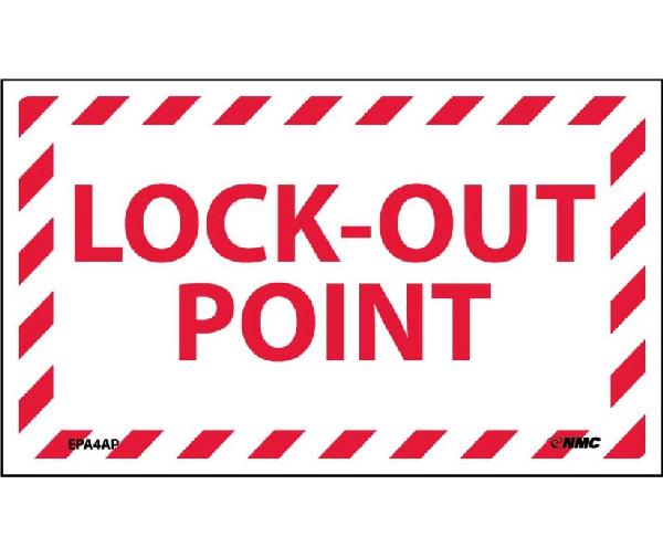 LOCK-OUT POINT LABEL