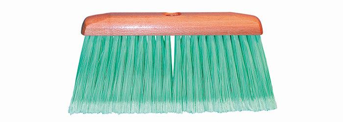 Magnolia Brush 9-1/8 Green Feather-Tip Household Broom