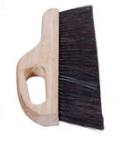 Magnolia Brush Black Horsehair/Poly 3 Trim Hand Held Concrete Finishing Brush