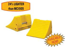 Checkers MC 3009 Wheel Chock 15 x 15.1 x 11 Yellow