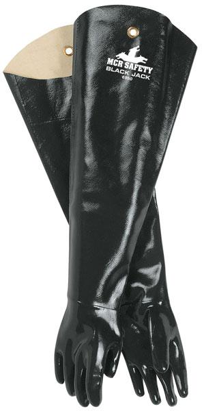 MCR Safety Black Jack® 31 Multi-Dipped Neoprene Shoulder Length Cleaning Gloves