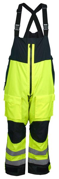 MCR Safety Class E Lime Ultra-Tech Polyester Breathable PU Coating Bib Pant