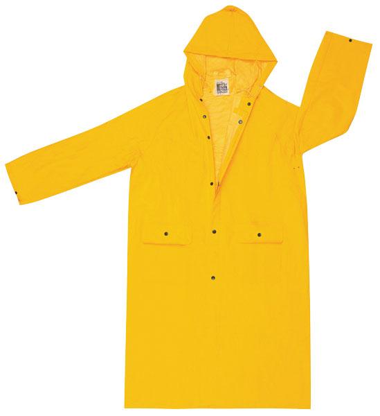 MCR Safety Classic Yellow .35mm PVC/Polyester 49 Rain Coat