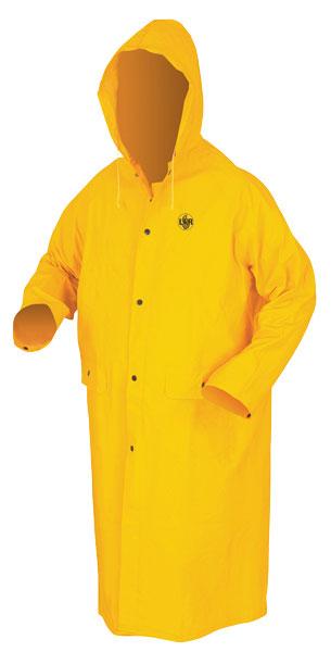 MCR Safety Classic Yellow .35mm PVC/Polyester Limited Flammability Rain Coat
