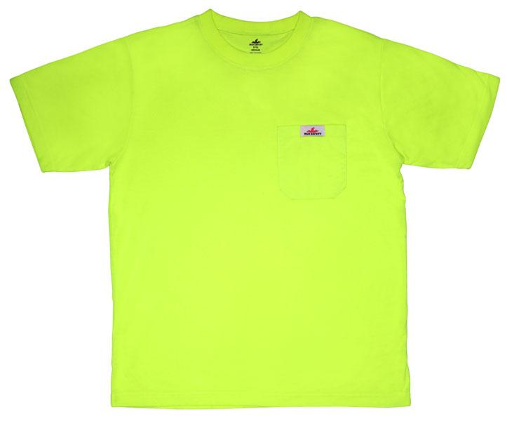 MCR Safety Lime Short Sleeve Jersey Fabric T-Shirt (No Reflective Strip)
