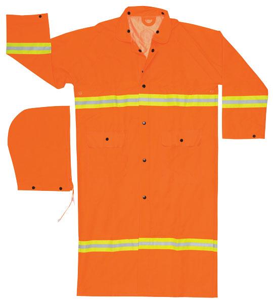 MCR Safety Luminator Orange .35mm PVC/Polyester Rain Coat
