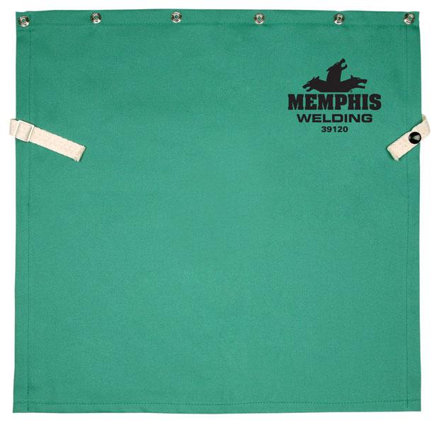 MCR Safety Memphis Welding 20 Green Cotton Finish Bib W/Snaps