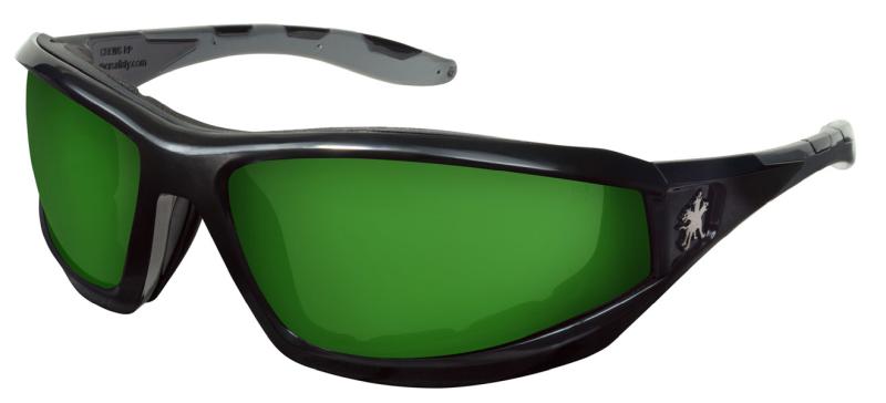 MCR Safety Reaper 2  2.0 Black Frame W/Gray TPR Filter Lens Welding Glasses