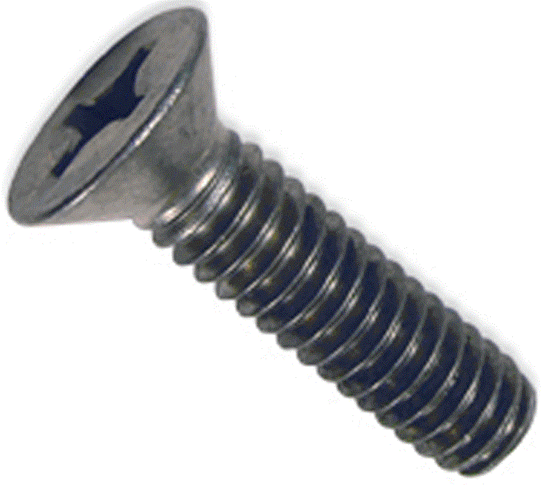 Metric Phillips Flat Head Steel Black Oxide & Oil Machine Screw Din 965 Class 4.8