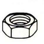 Metric Steel Class 10 Zinc Plated Hex Nuts Din 934 Style 1