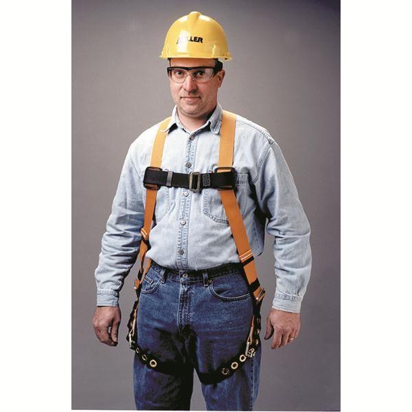 Miller® Titan™ Non-Stretch Harness w/ Side & Front D-Rings & Mating Leg Strap Buckles, Universal