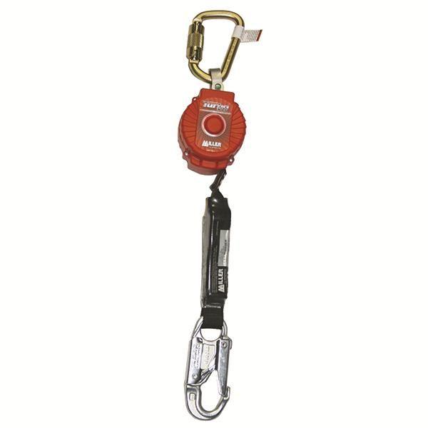 Miller® TurboLite™ PFL w/ Aluminum Twist Lock Carabiner & Locking Snap Hook