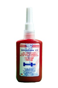 MRO Solution #17 Medium Strength BLUE Oil ResistantThreadlocker 10ml
