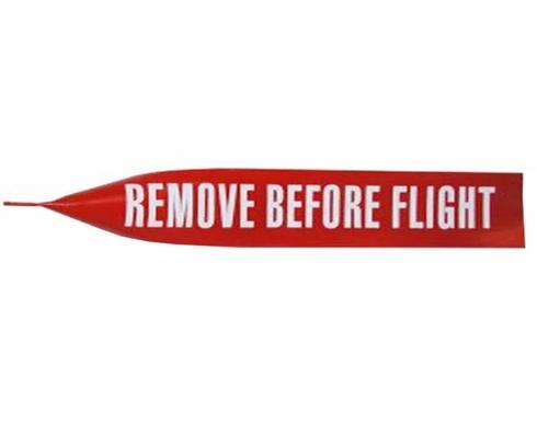 National Aerospace Standard NAS1756-36 Red-White 36' Remove Before Flight Streamer