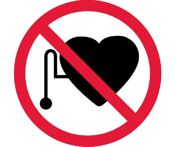 NO PACEMAKERS ISO LABEL