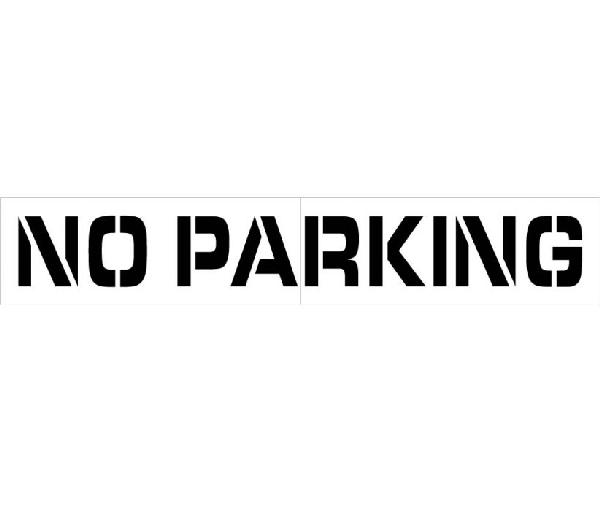 NO PARKING PARKING LOT STENCIL