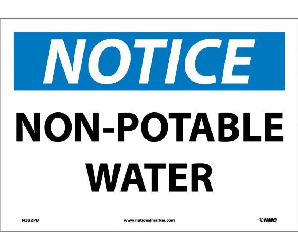 Notice Sign,Non-Potable Water Not Fr,Vnl CONDOR 34GL42 