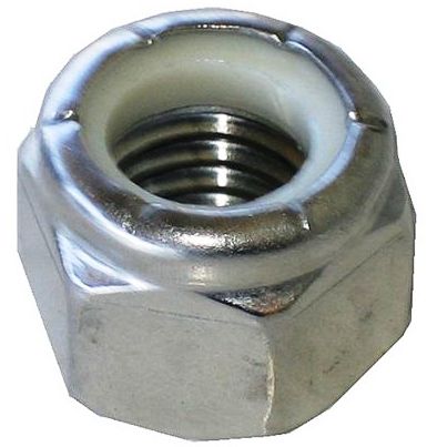 (NU) Zinc Plated Steel Nylon Insert Lock Nuts