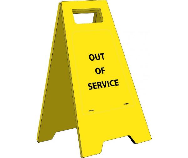 OUT OF SERVICE HEAVY DUTY FLOOR STAND