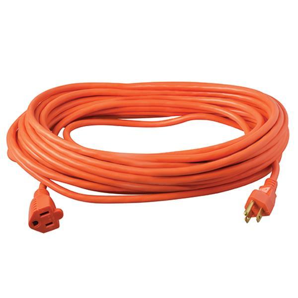 Outdoor Extension Cord, 16/3 ga, 13 A, 25', Orange