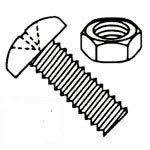 Phillips Pan Head 18/8 Stainless Steel Machine Screws with Nuts Kit 18 Items 596 Pieces