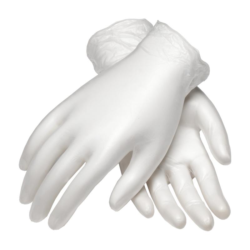 PIP 5mil. 9-1/2 Class 10 Finger Textured Grip Disposable Vinyl Gloves - BULK