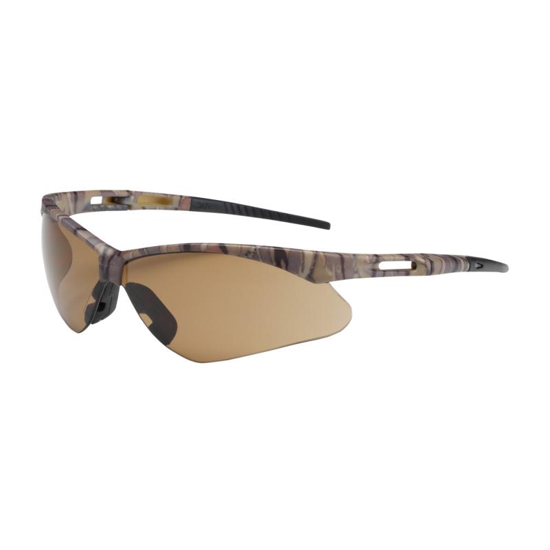 PIP Anser™ Brown Anti-Scratch Coated Lens Camouflage Temple Frame Semi-Rimless Safety Glasses