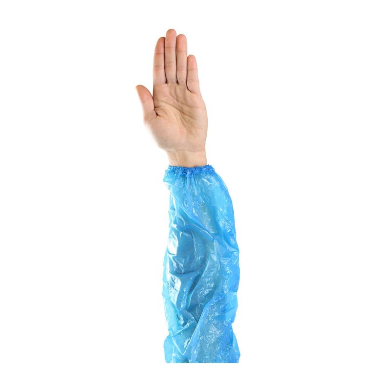PIP Blue 18 Single Use 1mil. Polyethylene Disposable Sleeves - 1,000/Case