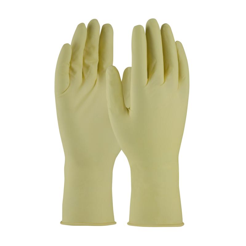 PIP CleanTeam® Natural 7mil. 12 Class 10 Fully Textured Grip Disposable Latex Gloves