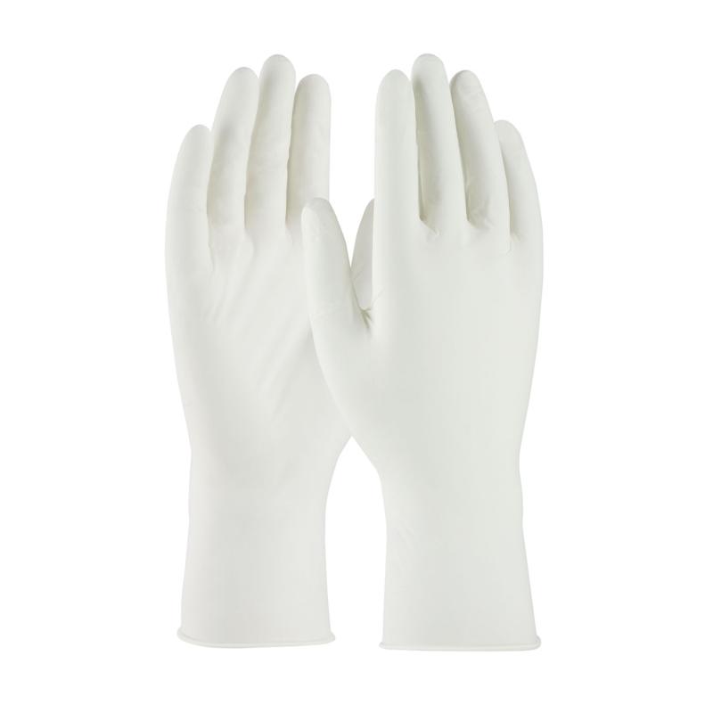 PIP CleanTeam® White 5mil. 12 Class 10 Finger Textured Grip Disposable Nitrile Gloves